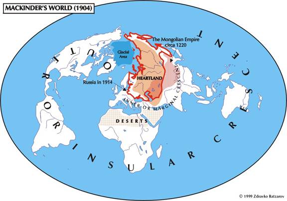 MacKinder- Heartland and large Eurasian Empires